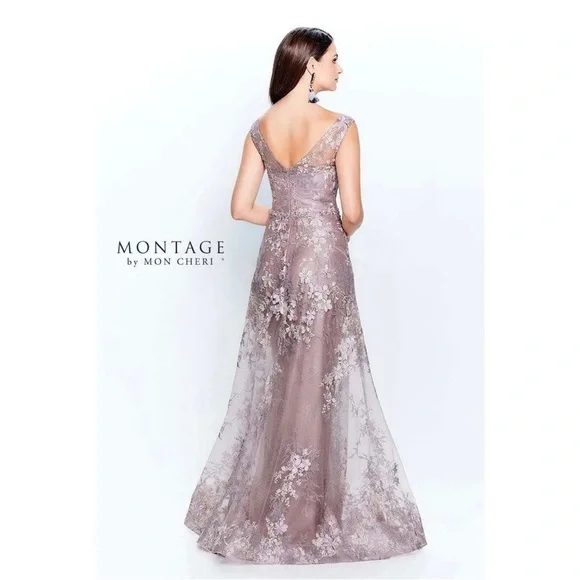 Montage by Mon Cheri Mother of the Bride Dress in Pink Topaz - Picture 2 of 16